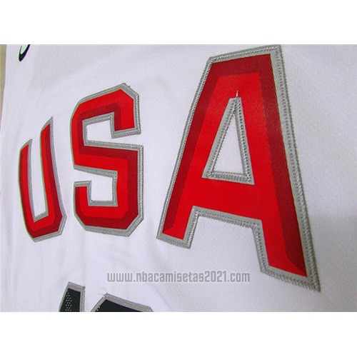 Camiseta USA 2016 Kyrie Irving #10 Blanco